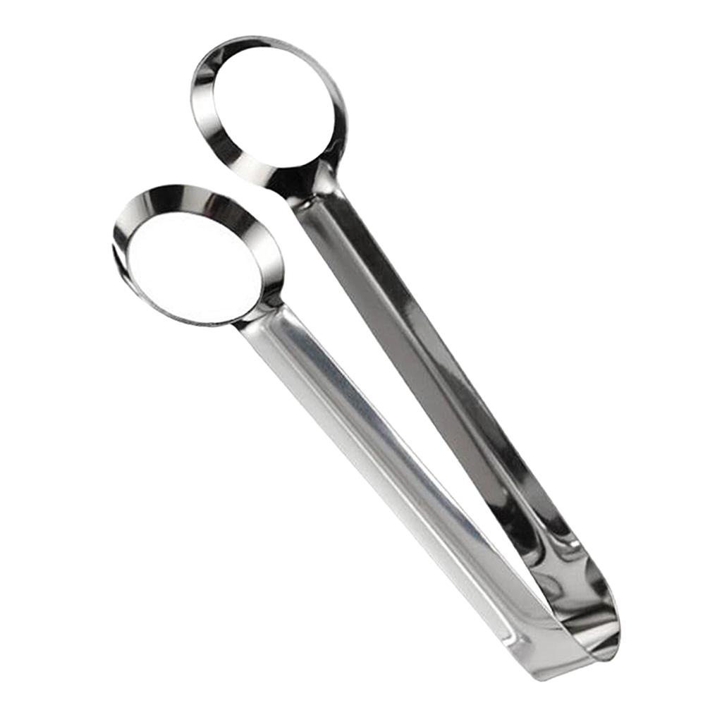 Stainless Steel Tweezers Kitchen Egg Tongs Clip Culinary Frying Food Tongs