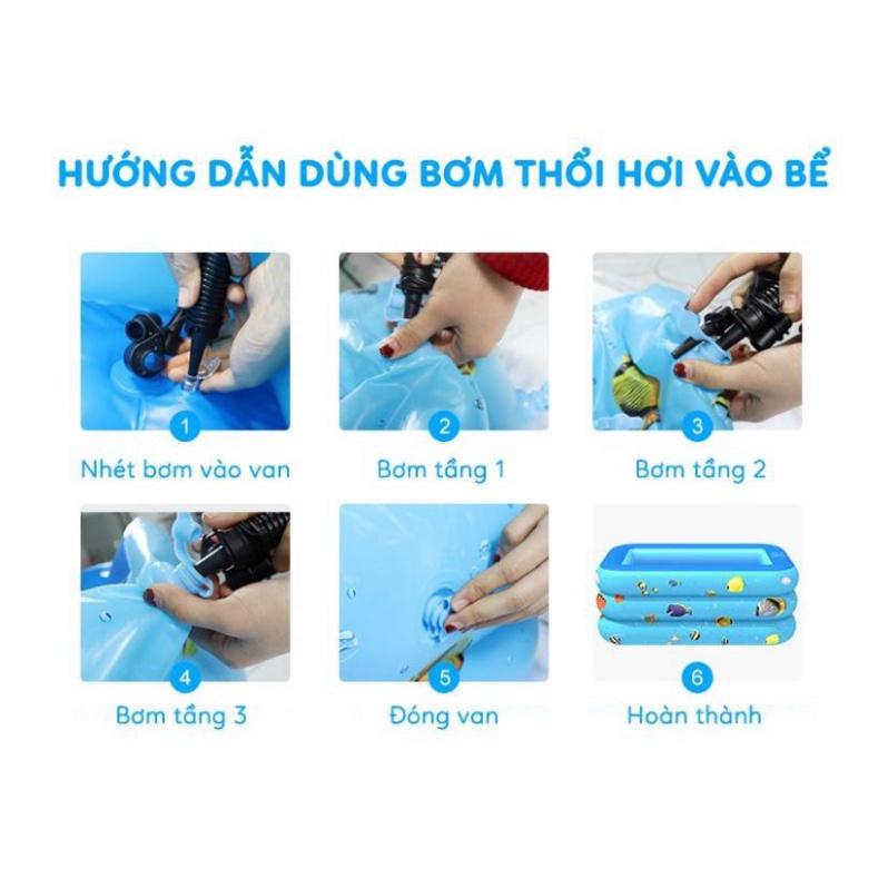 Bể Bơi Cho Bé, tha hồ lựa chọn kích thước, hồ bơi cho bé Bơm Hơi Tại Nhà Chống Trượt An Toàn Cho Bé, Hàng