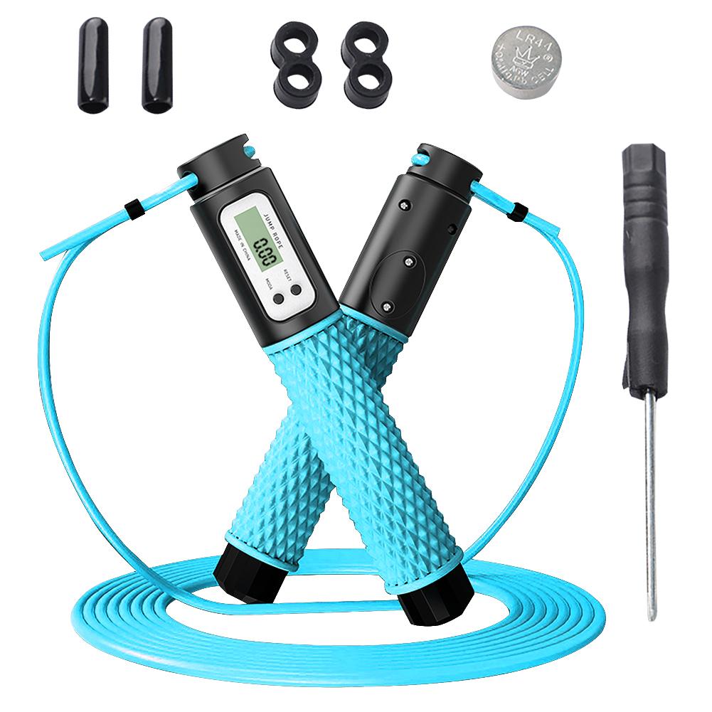 2 Trong 1 Bóng Chịu Lực Lượng Calo Trẻ Em Người Lớn Giảm Cân Tốc Độ Tập Thể Dục Tại Nhà Có Thể Điều Chỉnh Với Kỹ Thuật Số Phản Dây Nhảy Có Trọng Số