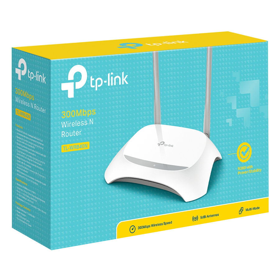 Router Wifi Chuẩn N 300Mbps TP-Link TL-WR840N - Hàng Chính Hãng