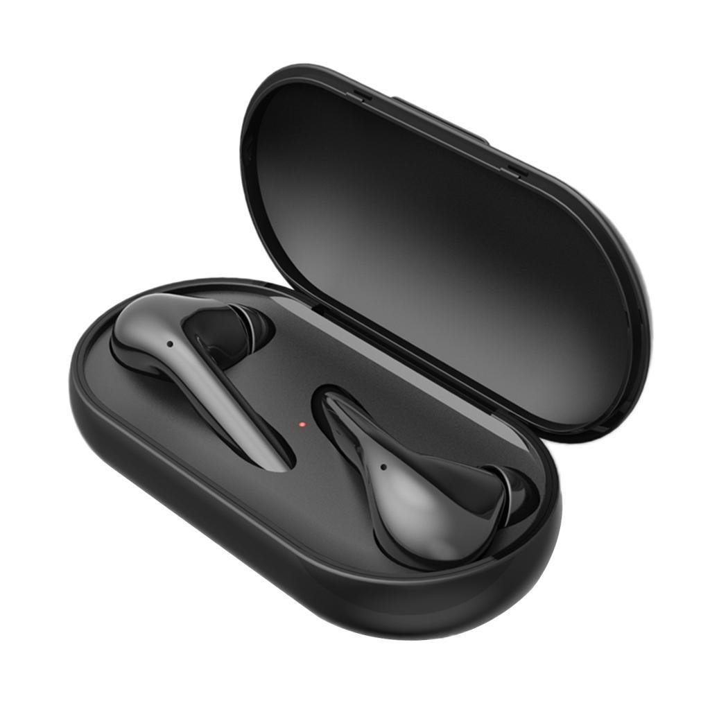 Bluetooth 5.0 True Wireless Earbuds Sports Headsets Stereo Headphones Black