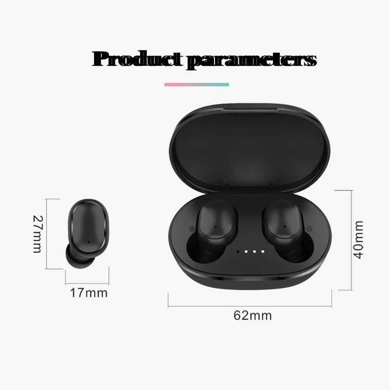 PJD A6S TWS Bluetooth 5.0 Tai Nghe Không Dây Tai Nghe Gamiing Tai Nghe Thể Thao Tai Nghe Nhét Tai Có Mic Dành Cho Xiaomi iPhone Samsung