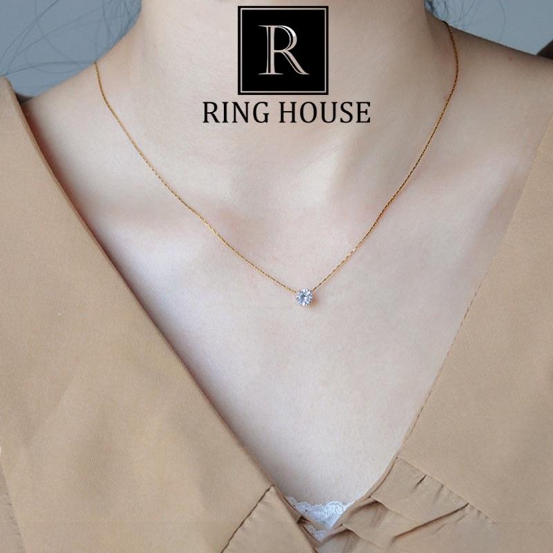 Dây Chuyền Nữ Titan Không Đen Gỉ Mảnh Đơn Giản Phim Hẹn Hò Chốn Công Sở