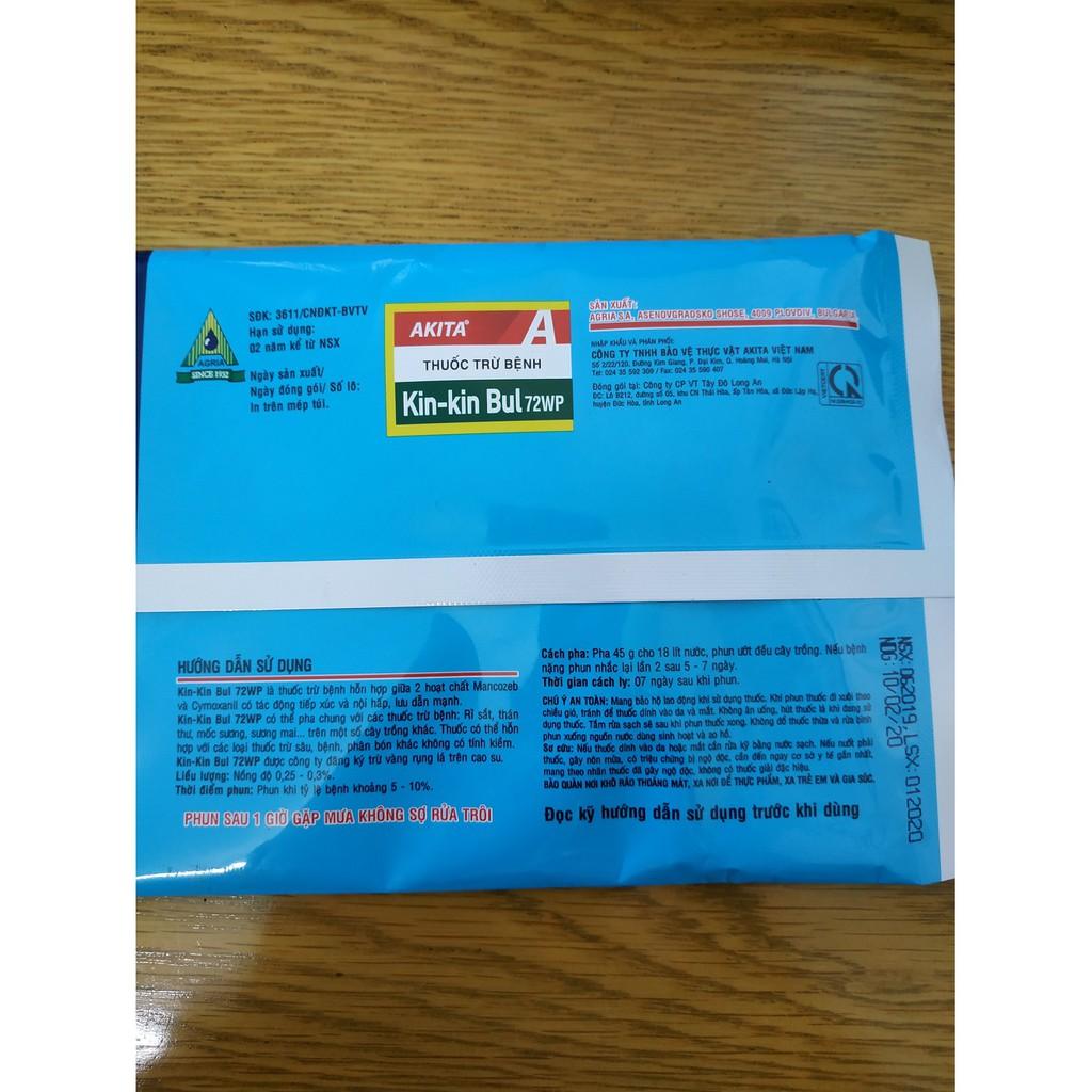 Chế phẩm trừ nấm bệnh cây trồng KIN KIN BUL 72WP - gói 45 gram