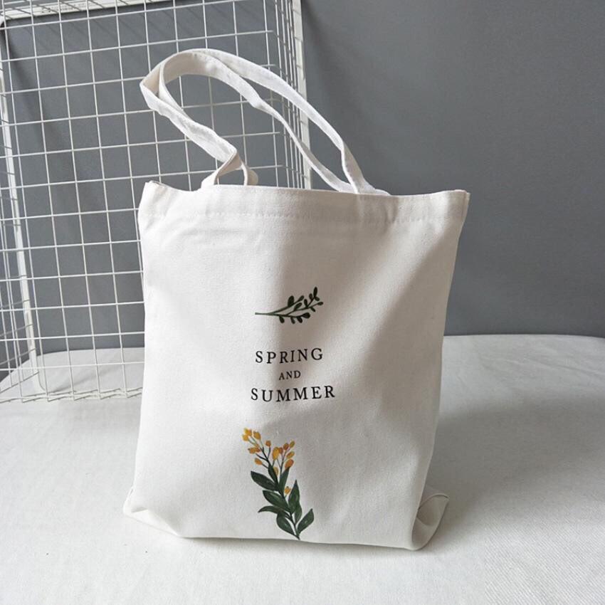 Túi tote vải canvas cành hoa cải Siêu hot tặng quà xinh