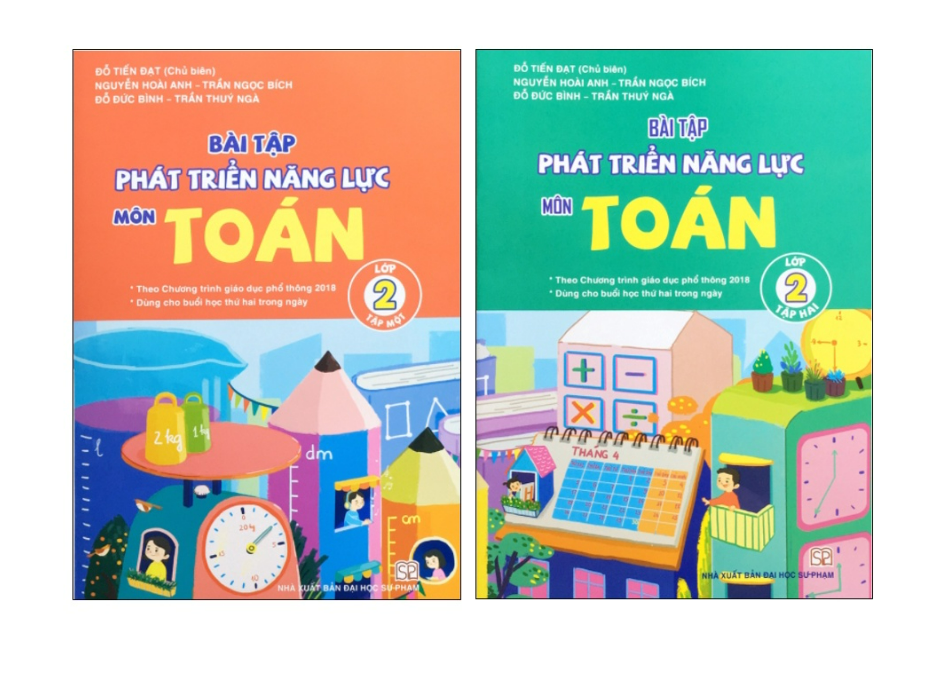 Sách - Combo Bài Tập Phát Triển Năng Lực Môn Toán Lớp 2 Tập 1Tập 2 - Dành Cho Bộ Sách Cánh Diều