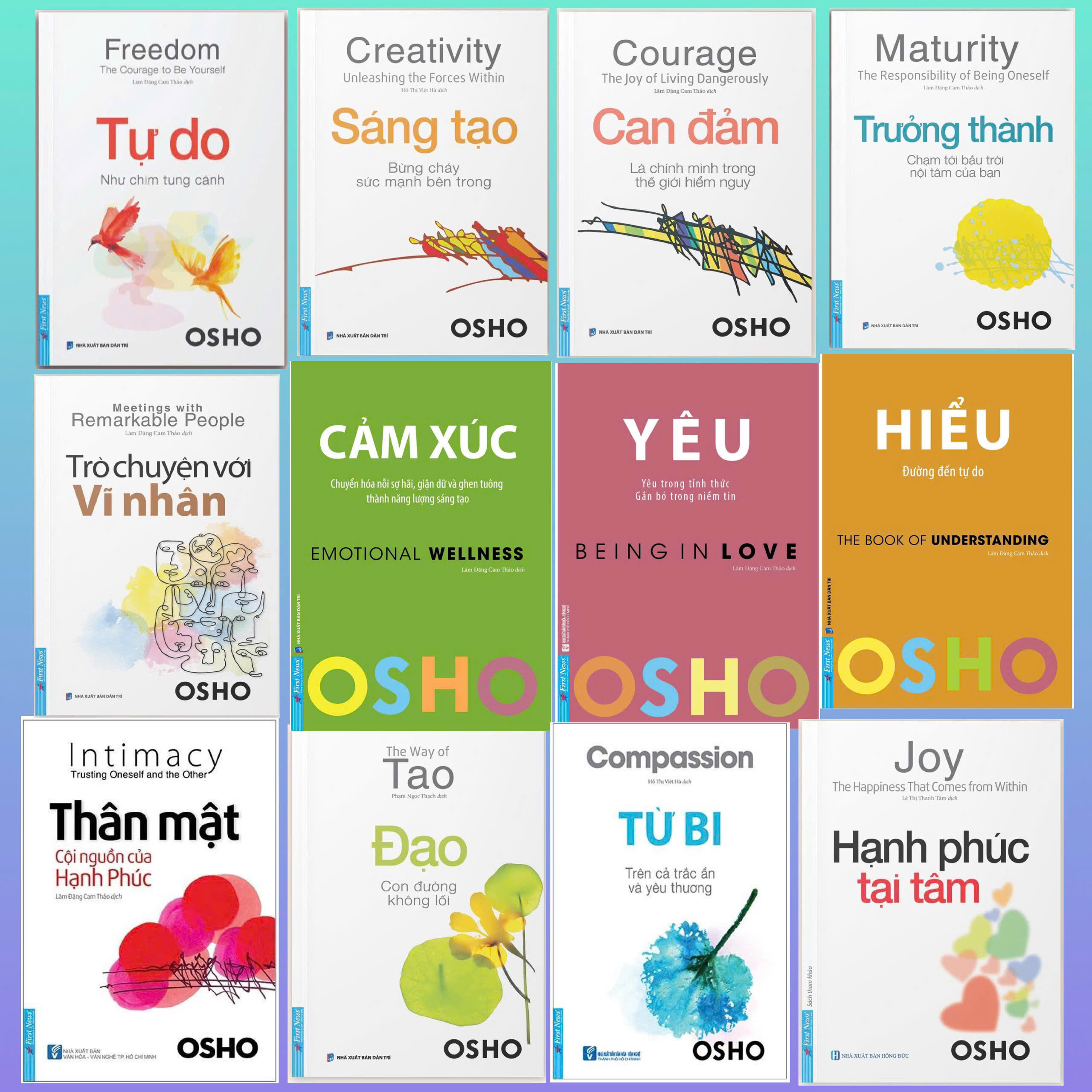Combo OSHO Trọn Bộ 12 Cuốn - First News (FN)