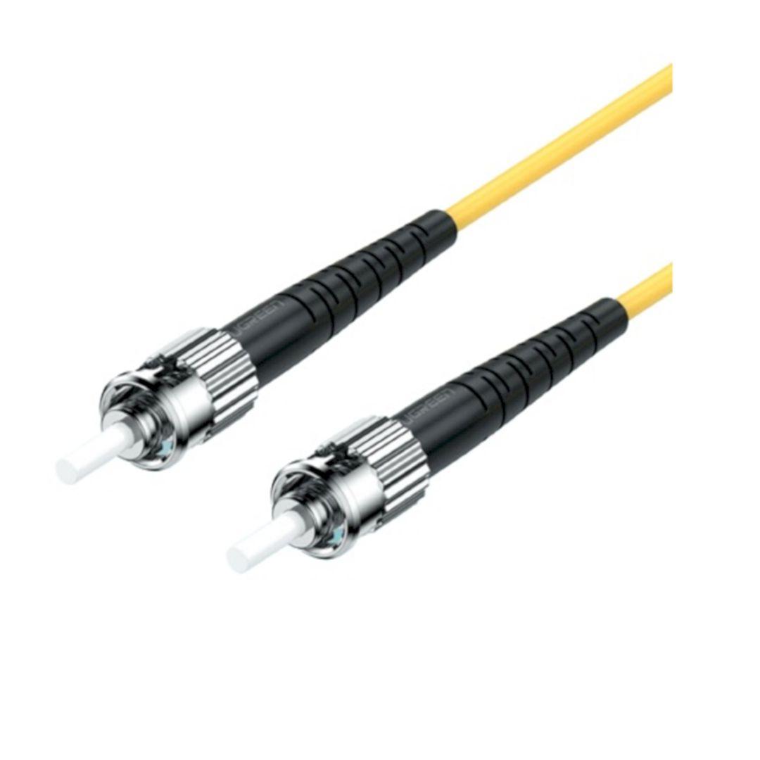 Ugreen 80518 Dây nhảy dài 3m màu vàng Fiber optic jumper ST-ST Single Mode Duplex cable NW231 Hàng chính hãng