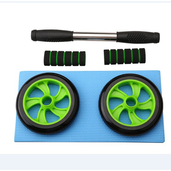 Con Lăn Tập Bụng Giảm Eo 2 Bánh AB Siêu Tiện Dụng Cao Cấp Tặng Kèm Thảm Lót Gối BX02