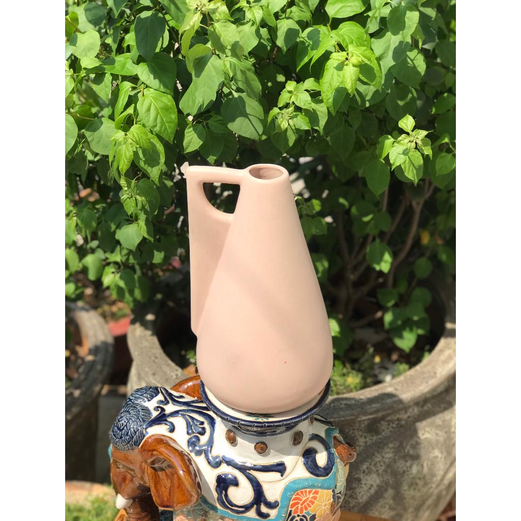 BÌNH HOA GỐM SỨ XUẤT KHẨU TRANG TRÍ DECOR BÌNH CẤM HOA XK27