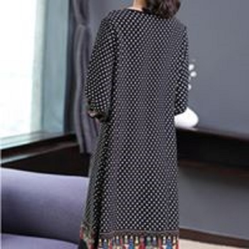 ĐẦM SUÔNG TRUNG NIÊN HỌA TIẾT BI