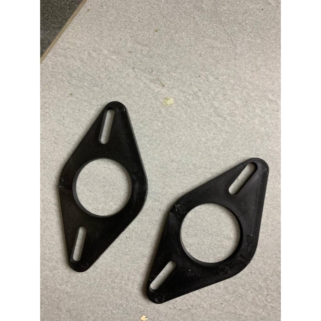 Dưỡng loa Treble đa năng - Đế loa màu đen nhựa PVC cao cấp đa năng 2 chân thẳng