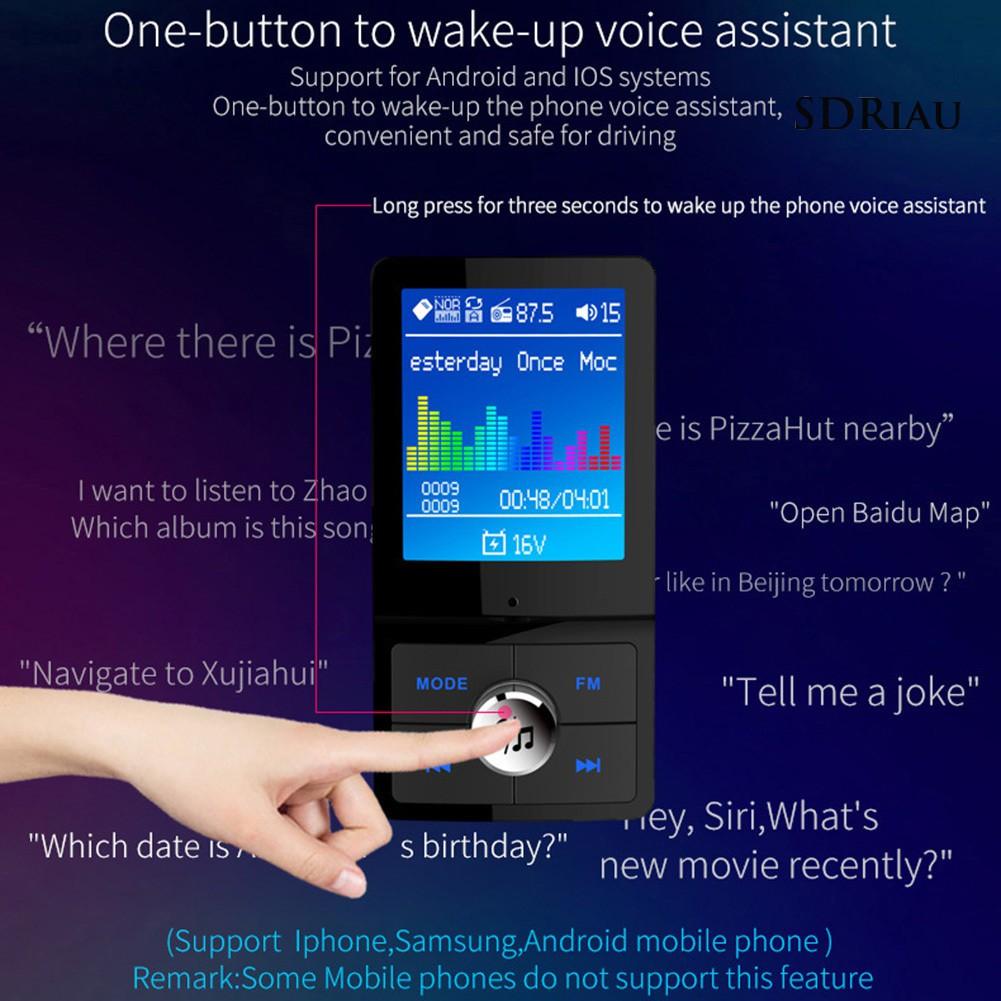 Máy Nghe Nhạc Qcd_T43 Trên Xe Hơi Kết Nối Bluetooth Qc3.0 Và Phụ Kiện