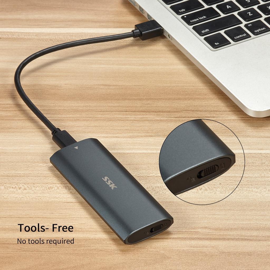 Hộp Đựng Ổ Đĩa Cứng SSD M.2 NVME SATA USB C Gen2 10Gbps PCIe NGFF SSD 2242 2260 2280 M.2 SSD