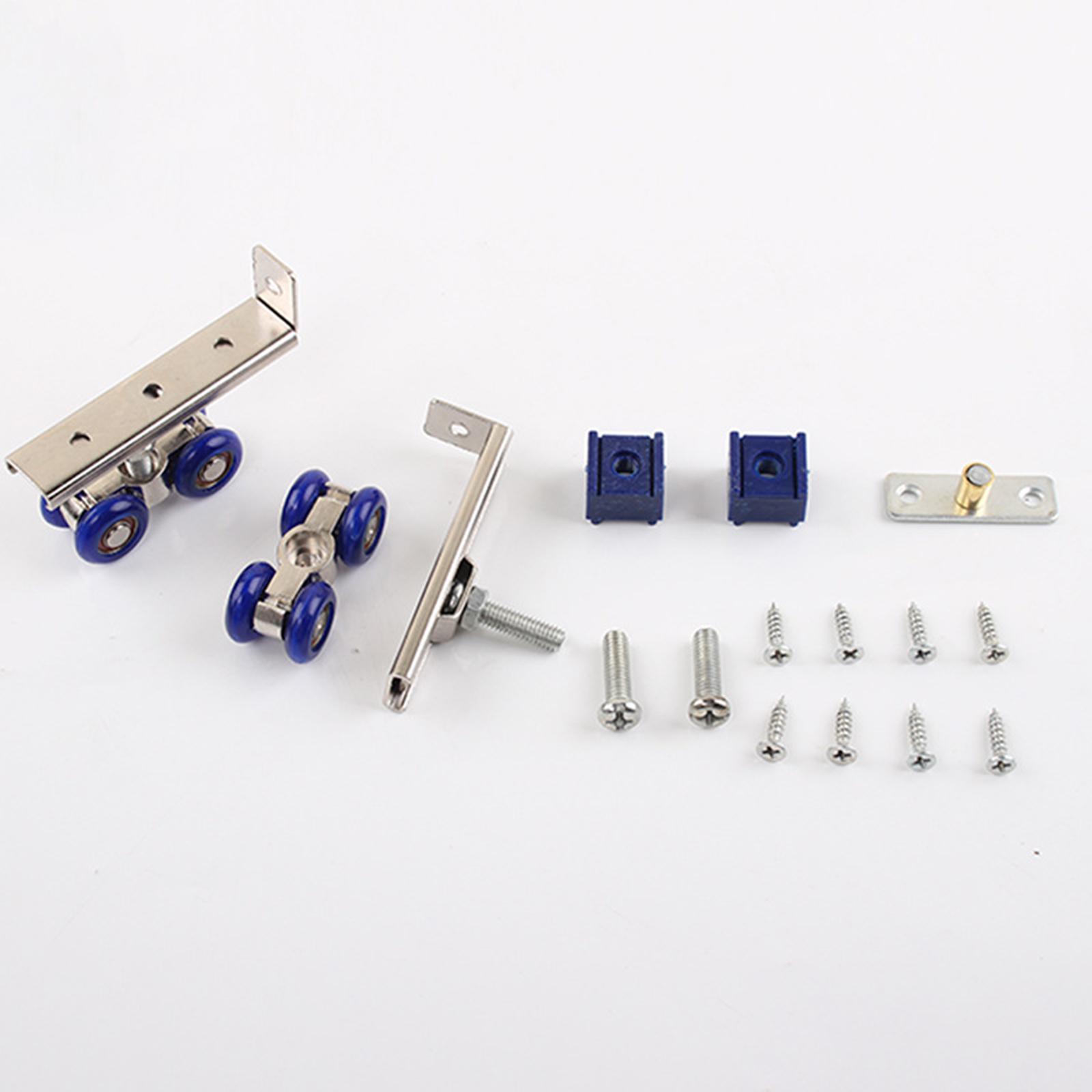 2 Pieces Sliding Door Roller Wood Hanging Wheel Easy Installation Roller Trolley Alloy Door Hardware Kitchen Door Pulley Sliding Doors Wheel