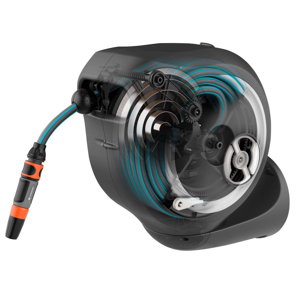 Bộ Vòi Tưới Cây Dây Cuốn Tự Động Gardena,  Dài 20m, Có Gá Treo Tường, Có Thể Nối Dài Dây, Nhập Đức