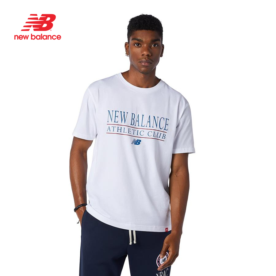 Áo thun tay ngắn thời trang nam New Balance ESSENTIALS ATHLETIC CLUB TEE - AMT13522WT (form châu á