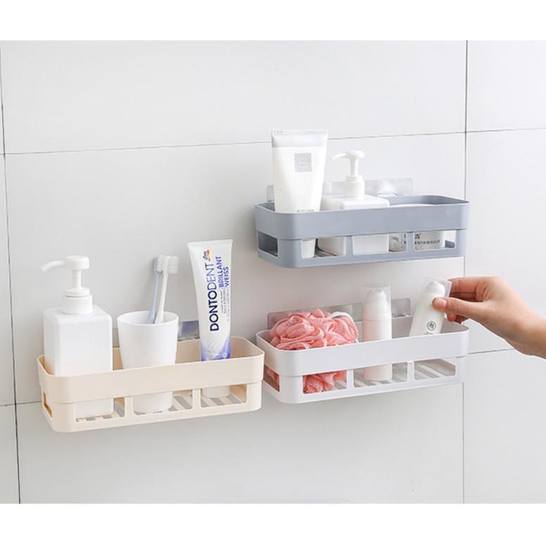 Khay Kệ Nhựa Dán Tường Hình Chữ Nhật.