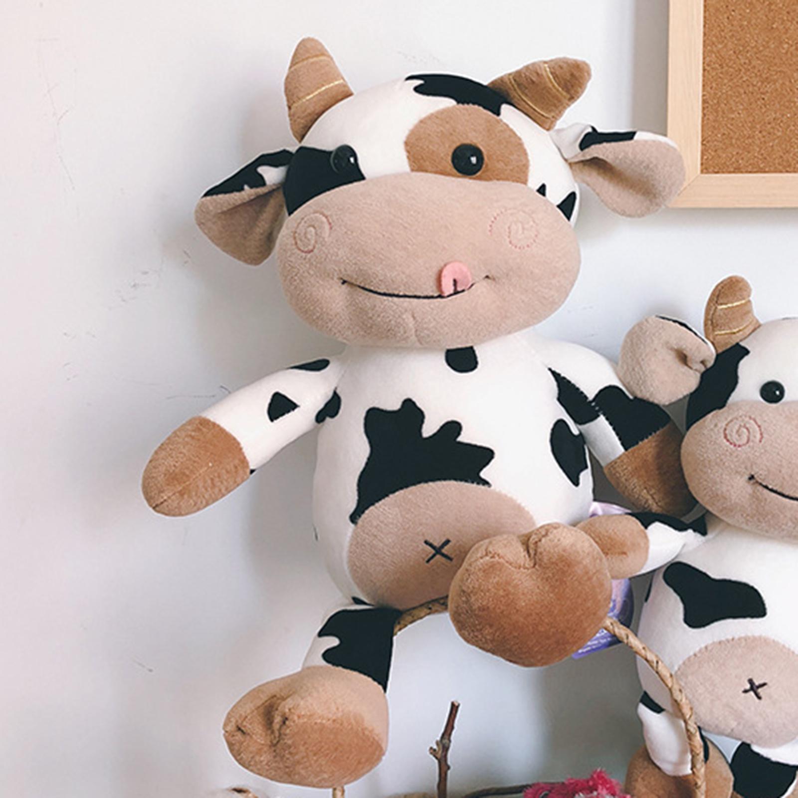 Plush Cow Toy Lovely Lifelike Soft for Home Decoration Birthday Gifts Girls