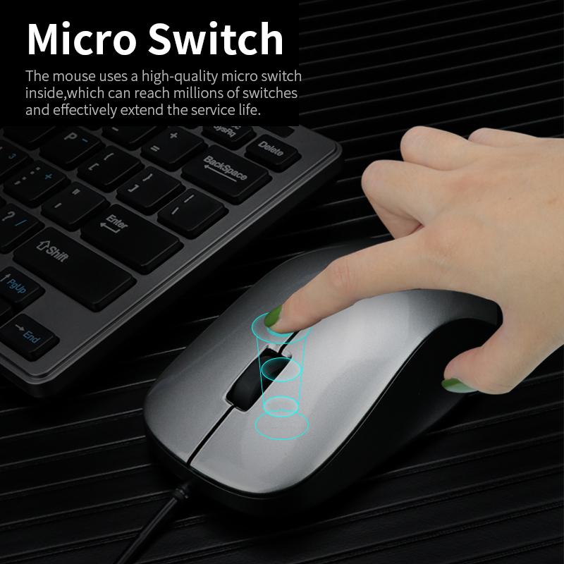 Chuột hỗ trợ USB 1000DPI văn phòng doanh nghiệp có dây uFound U-69