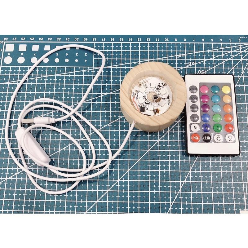 Đế Đèn Led Kèm Remote 12 Màu - Trường Thịnh Sài Gòn