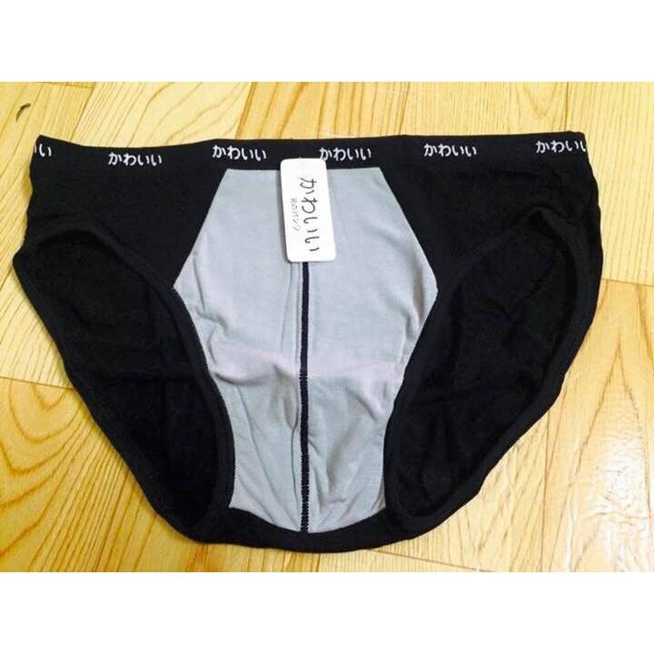 5 quần sịp nam xuất nhật 100% cotton kèm túi zip kiểu tam giác .