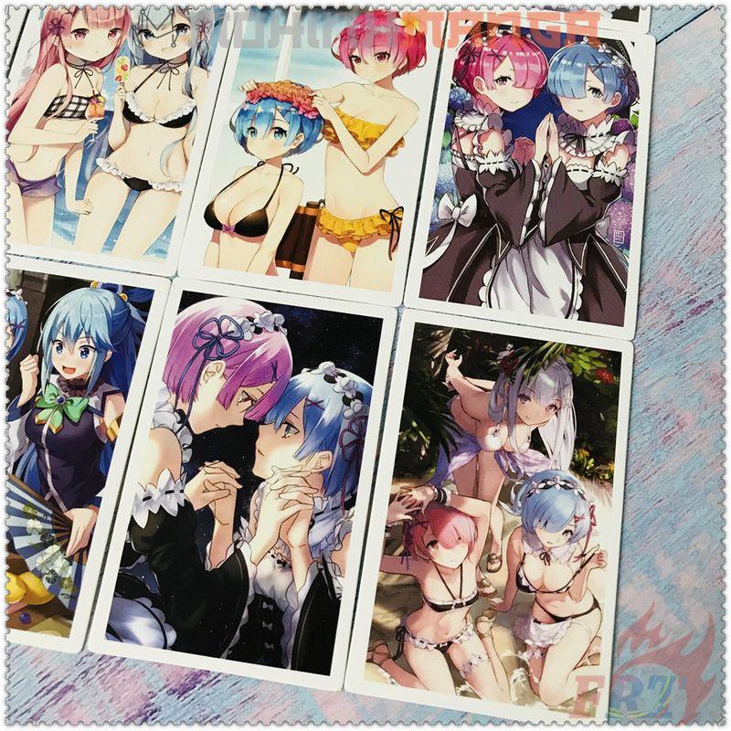Lomo card hộp 30 thẻ truyện Re:ZERO Life in a different world from zero Bắt đầu lại ở thế giới khác Rem Ram Emilia