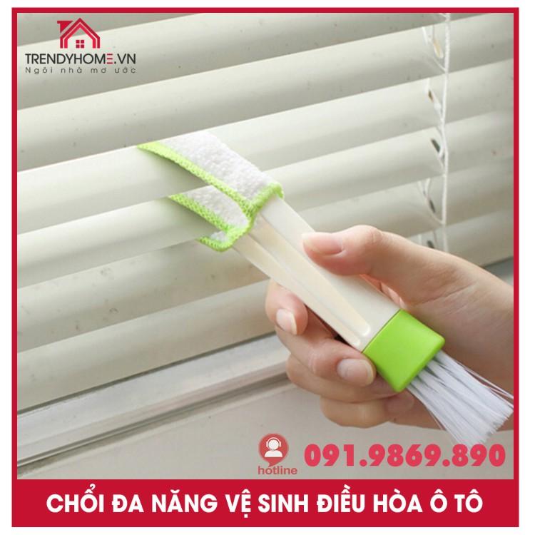 Bàn chải xe làm sạch nội thất Điều hòa nhiệt độ ô tô | Bàn chải mini vệ sinh cửa sổ điều hòa thông gió xe hơi