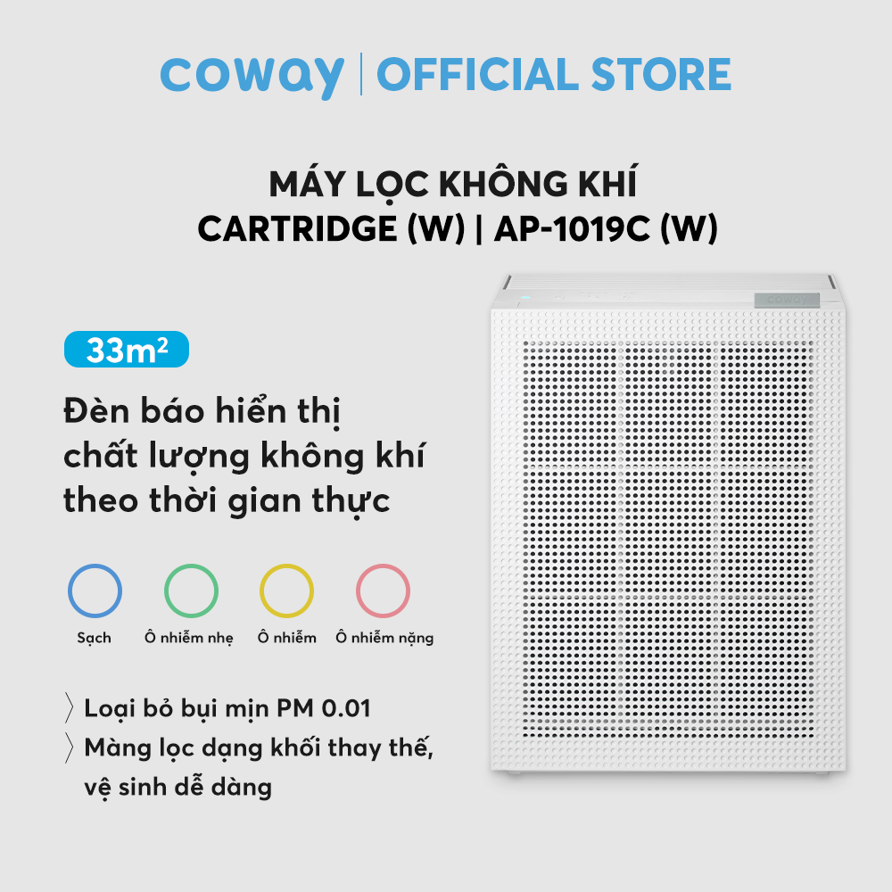 Máy lọc không khí Coway Cartridge (W) AP-1019C (W) - Hàng chính hãng