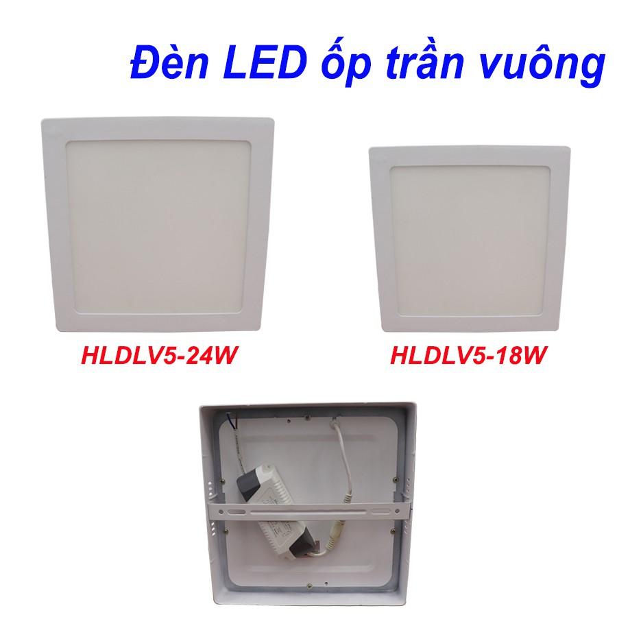 Đèn LED ốp trần vuông HALEDCO công suất 18W, 24W Siêu Sáng