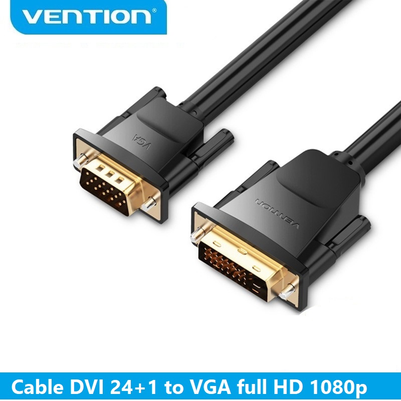 Cáp chuyển đổi DVI 24+1 sang VGA Vention - Hàng Chính Hãng