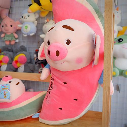 Gấu Bông Heo Gối Ôm Tiktok Cute Dễ Thương Cao Cấp Giá Rẻ Size 60 - 80