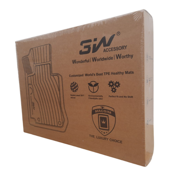 Thảm lót sàn xe ô tô Lexus New ES 2018 đến nay,chất liệu nhựa đúc khuân TPE cao cấp,nhãn hiệu Macsim 3W.