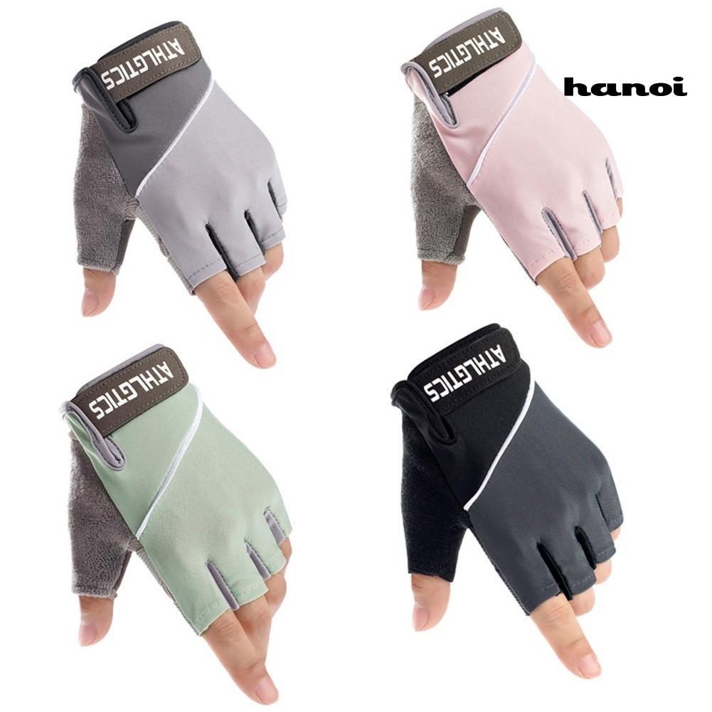 1 Đôi Găng Tay Thể Thao Hở Ngón Thoáng Khí Chống Trượt Cho Nam Nữ