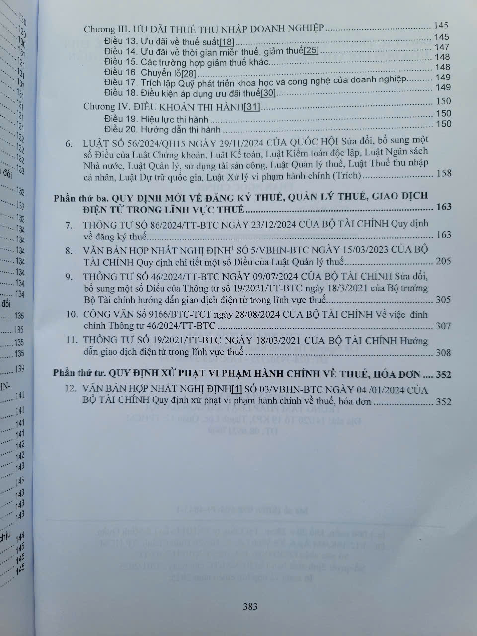 Sách Hệ Thống Toàn Văn Các Luật Thuế – Công Tác Thanh Tra, Xử Phạt Vi Phạm Hành Chính Về Thuế, Hóa Đơn Đối Với Doanh Nghiệp, Hộ Kinh Doanh, Cá Nhân (V2537D)
