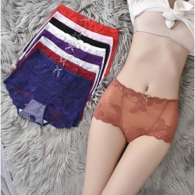 QUẦN LÓT REN ĐÙI CẠP CAO GEN NHẸ - CHILLHOUSE