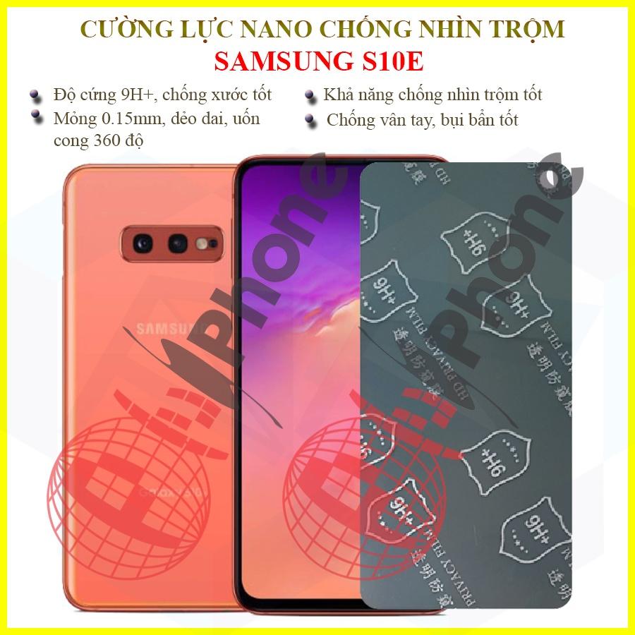 Dán chống nhìn trộm dành cho  Samsung S10e - Dán cường lực dẻo nano 9H+