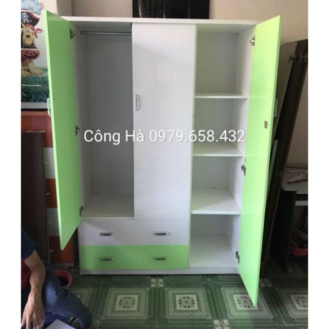 Tủ Nhựa Đài Loan 3 Cánh Kèm Nhiều Kệ