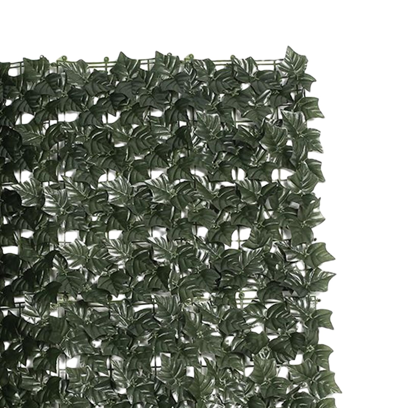 Faux Ivy Vine Leaf Privacy Screen Garden Green Leaf Privacy Fence Screen Artificial Ivy Privacy Fence for Wedding Bar Party Backdrop Patio