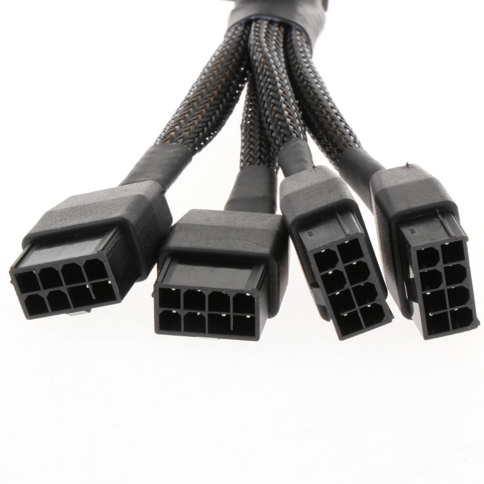 Pci-E 5.0 Extension Cables extenders 4x8 Pin to 16Pin Game for Graphics Card