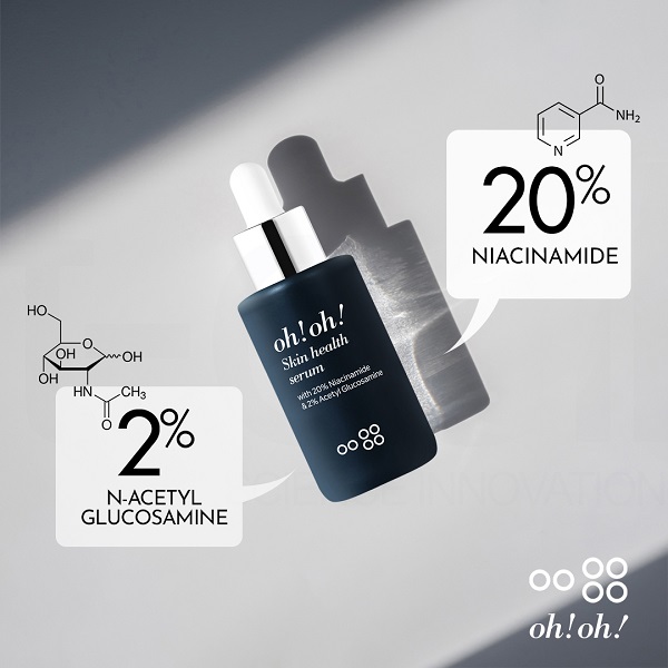 Tinh Chất Dưỡng Sáng Da, Giảm Thâm Nám Oh!Oh! Skin Health Serum (With 20% Niacinamide & 2% Acetyl Glucosamine) (30ml)