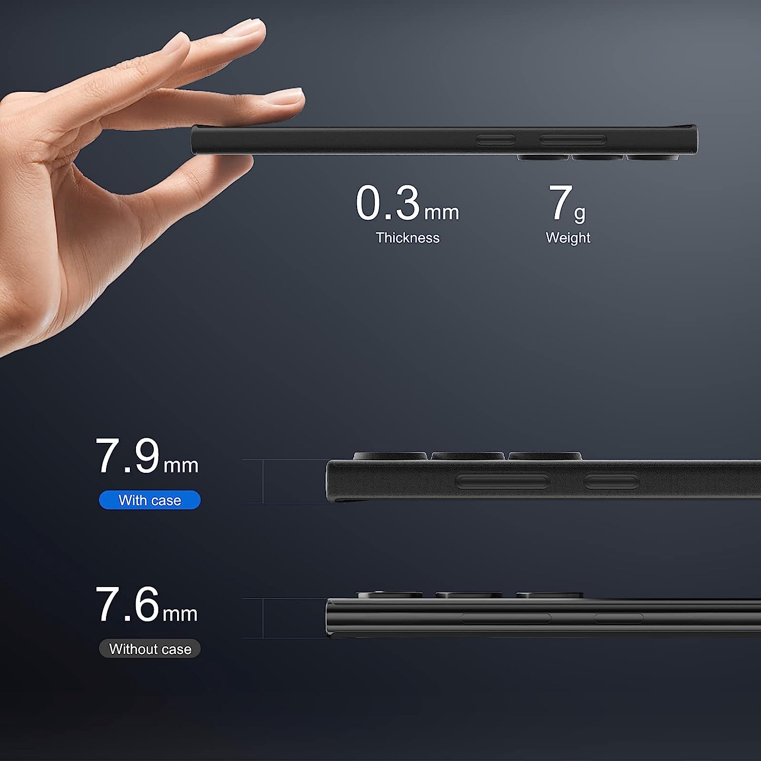Ốp lưng nhám cho Samsung Galaxy S23 Ultra hiệu Memumi siêu mỏng 0.3mm có màng bảo vệ Camera - hàng nhập khẩu