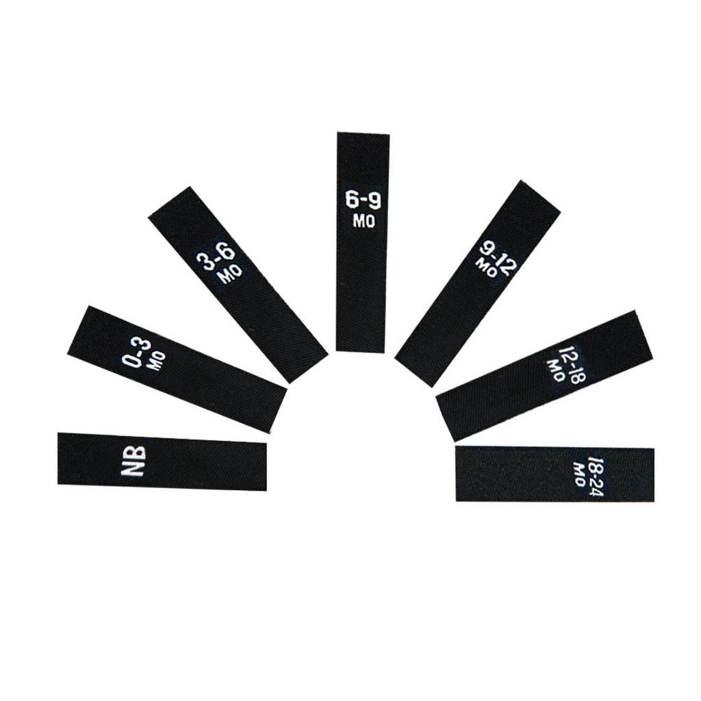Baby Size label_Tem_nhãn dệt_nhãn mác quần áo_50pcs