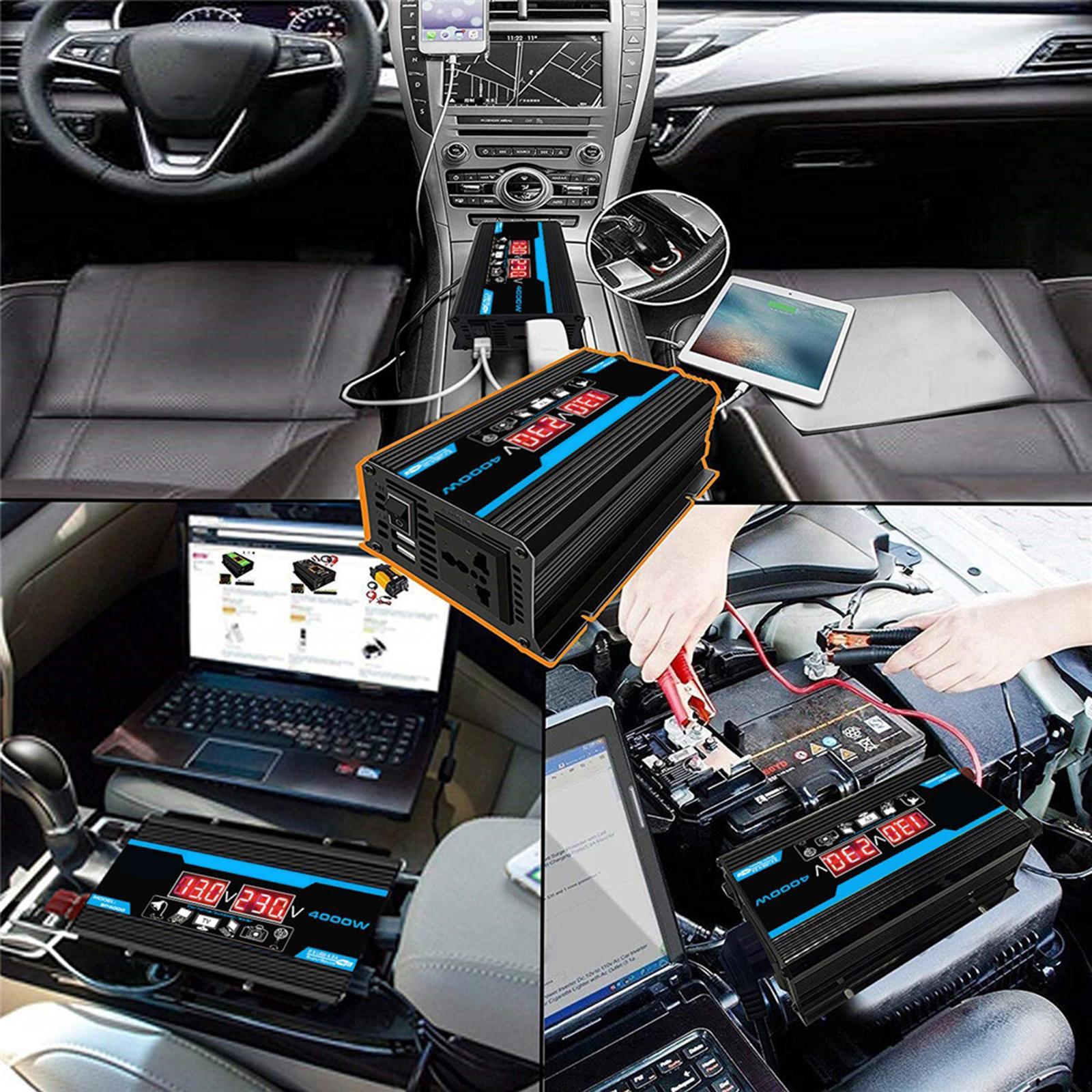 110V/220V Power Inverter and 2 Battery Clip Power Supply