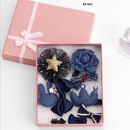 Set 10 kẹp tóc băng đô cho bé gái - 4082