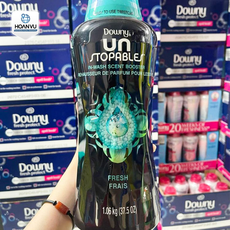 Hạt xả vải Downy Unstopables in-Wash Scent Booster Beads Fresh Xanh 963g