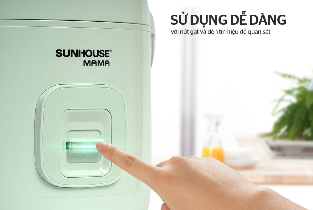 Nồi Cơm Điện 1.2L Sunhouse MaMa SHD8265 - Màu Ngẫu Nhiên - Hàng Chính Hãng