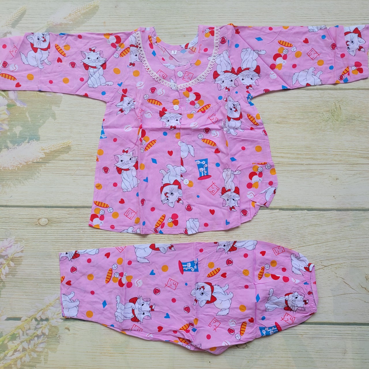 Đồ bộ tole lanh bé gái dài size 8