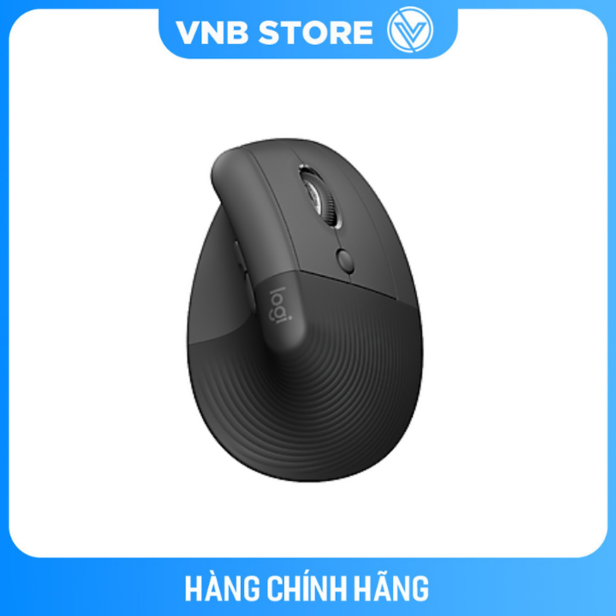 Chuột công thái học không dây Logitech Lift Vertical Ergonomic Đen-Hàng Chính Hãng