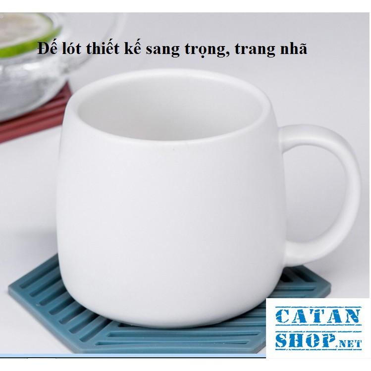 5 Miếng lót nồi silicon chịu nhiệt tốt hình lục giác chống trượt GD254-LNLucgiac-5
